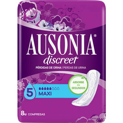Ausonia Discreet Compresa Maxi 8 uds