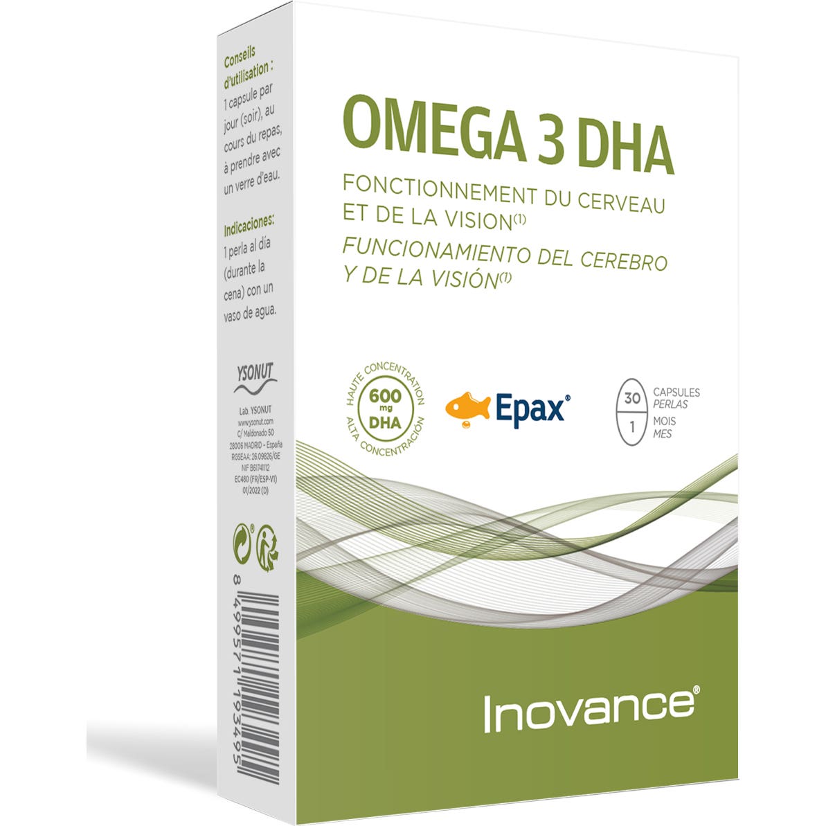 Inovance Omega 3 DHA 30 perlas