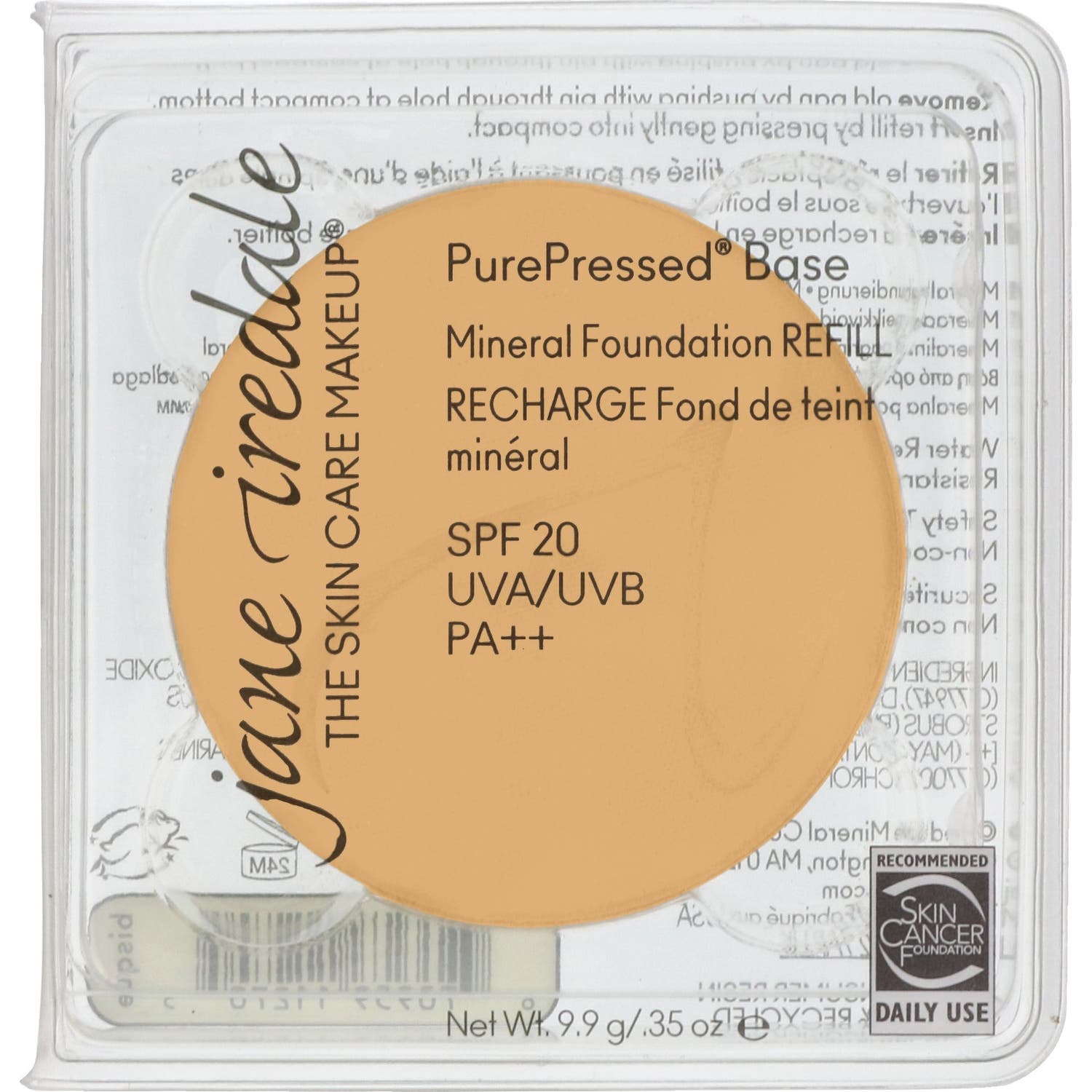 Jane Iredale Base PurePressed Refill SPF20 Mineral Foundation Golden Glow 9,9g