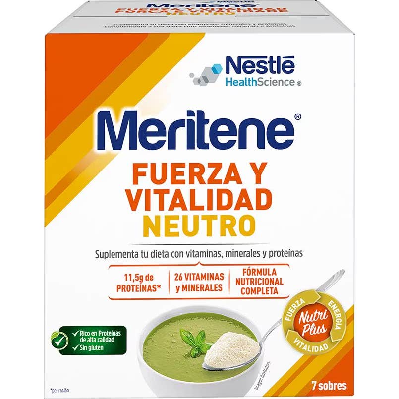 Meritene Fuerza y Vitalidad Neutro 7 sobres