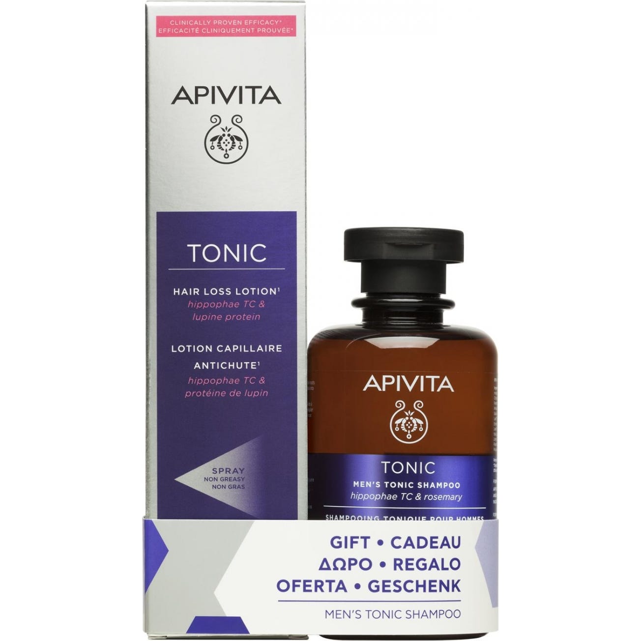 Apivita Loción Anticaída Hombre 150ml + Champú 250ml