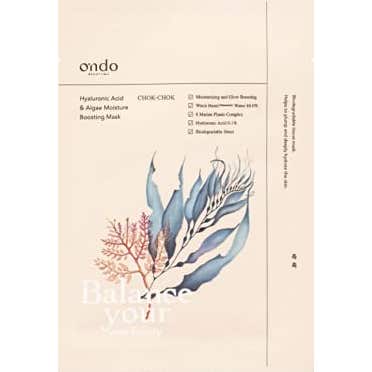 Ondo Beauty Hyaluronic Acid & Algae Moisture Boosting Mask