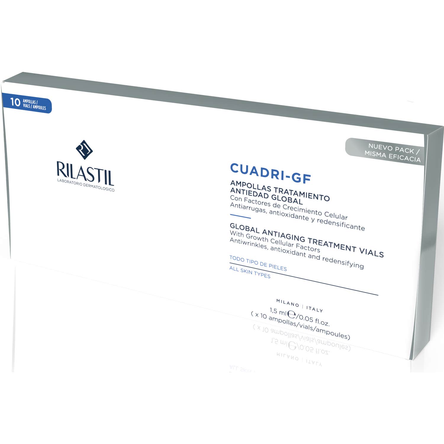 Rilastil Multirepair Cuadri GF Tratamiento Antiedad Global 10 ampollas