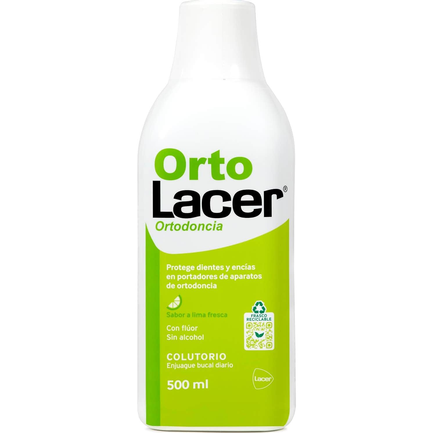 Lacer OrtoLacer Ortodoncia Colutorio Lima Fresca 500ml