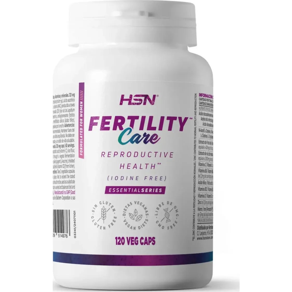 HSN Ferti Care Especial Mujer Sin Yodo 120vcaps