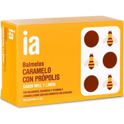 Interapothek Balmelos Caramelo con Própolis Sabor Miel y Limón 18 caps