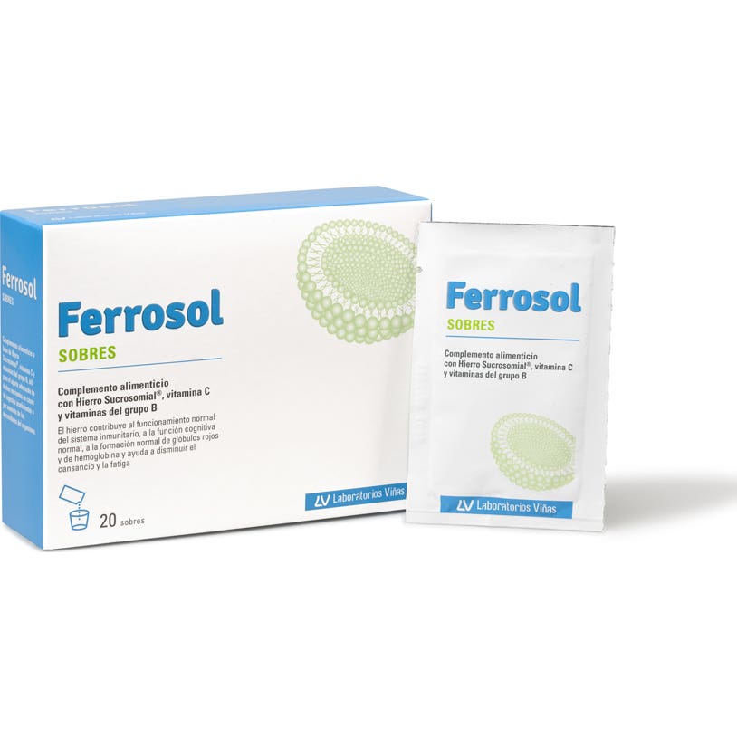 Ferrosol Rojos 20 Sobres X 3,5Gr