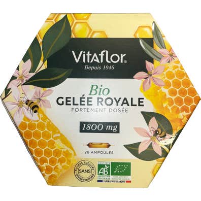 Vitaflor Bio Jalea Real 1800 mg 20 Ampollas