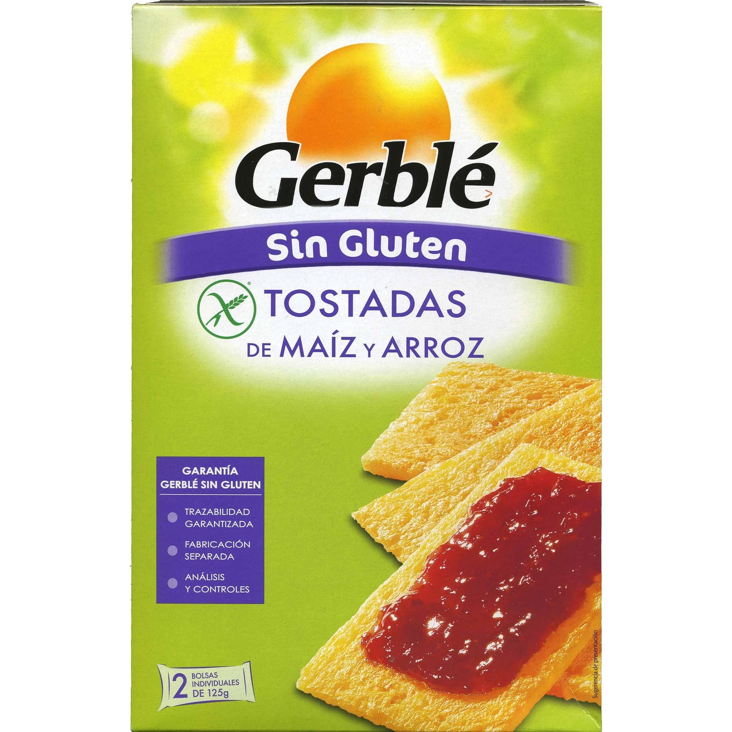 Gerble Tostadas Maíz Arroz sin Gluten BIo 250g | Natural Doctor