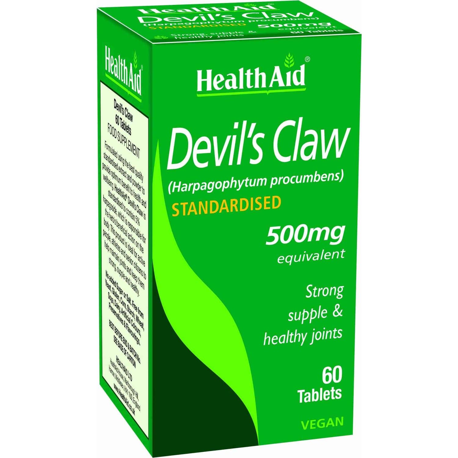 HealthAid Harpagofito Harpagophytum Procumbens 500mg 60caps