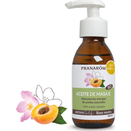 Pranarom Rosa 5 X Aceite De Masaje Neutro 100 Ml - Imagen 2