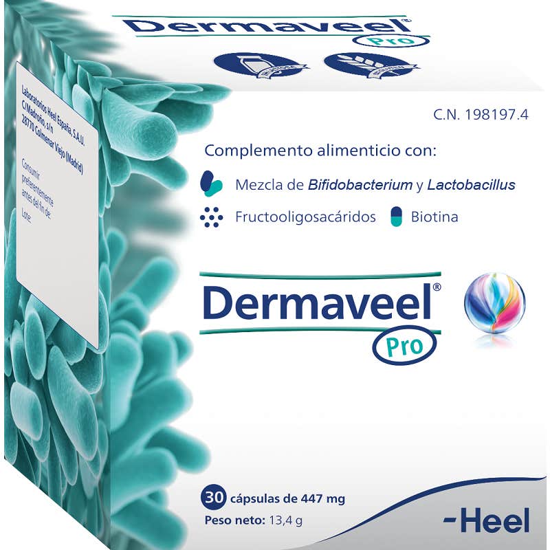 Heel 5 X Dermaveel Pro Cuidado De La Piel 30 Cápsulas - Imagen 3