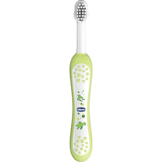 Chicco Cepillo Dental Infantil de Cerdas Suaves Verde 6m+ 1ud