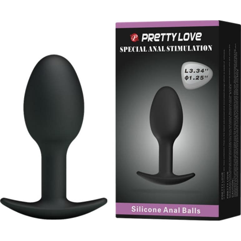 Pretty Love Plug Anal Silicona 6.5cm Negro 1ud