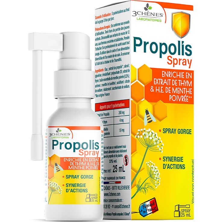 3 Chênes Propolis Spray Garganta 25ml