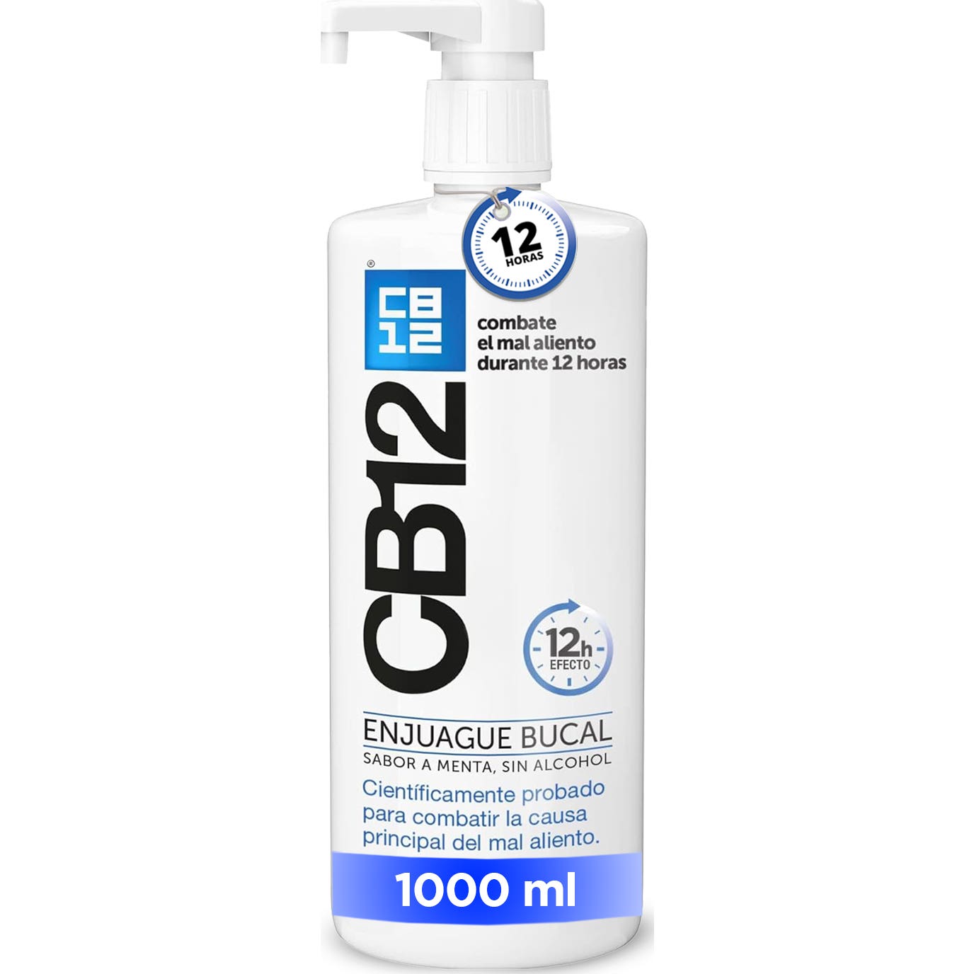 Cb12 Enjuague Bucal Para Mal Aliento Menta 1000 Ml