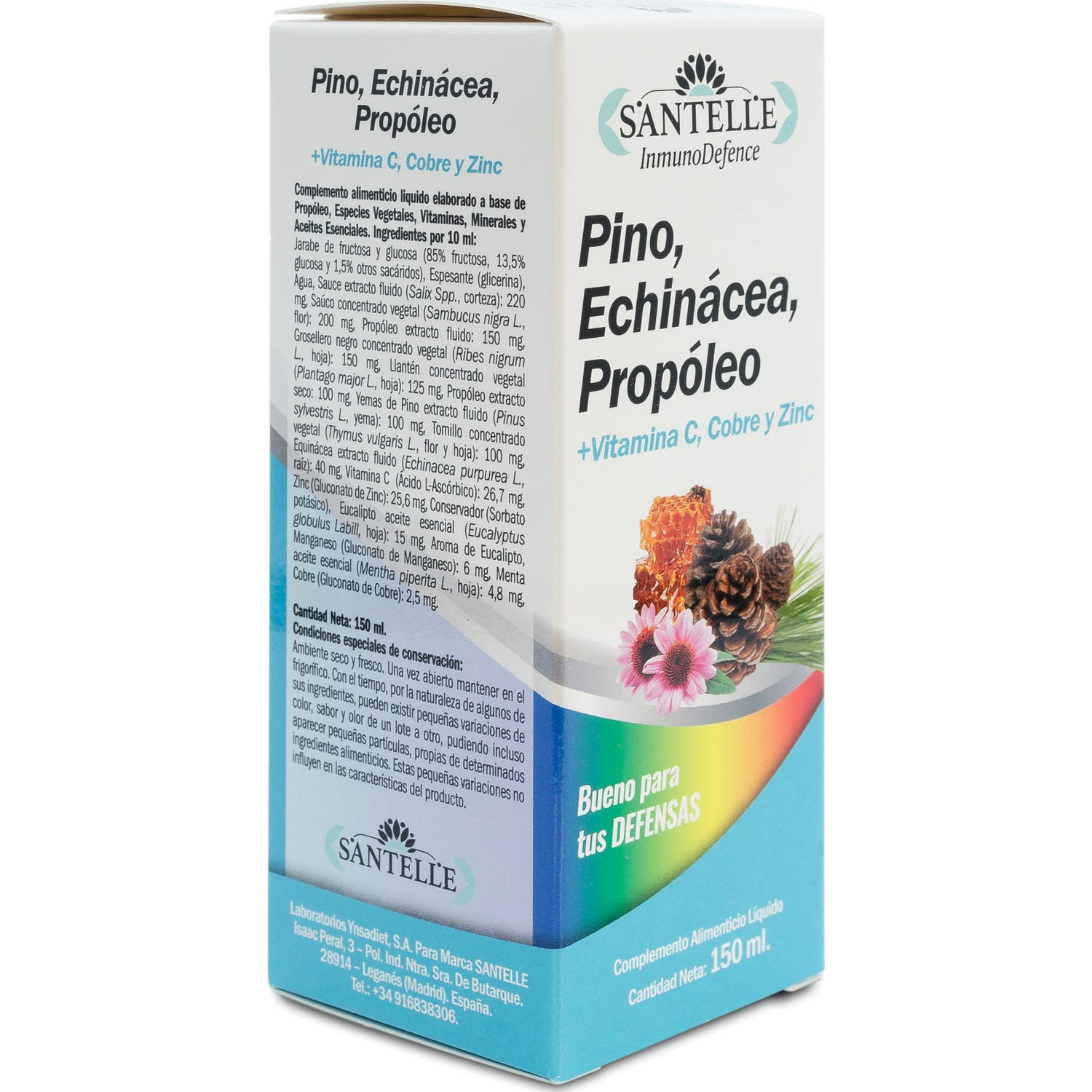 Santelle Inmunodefence Pino, Echinacea, Propóleo 150ml