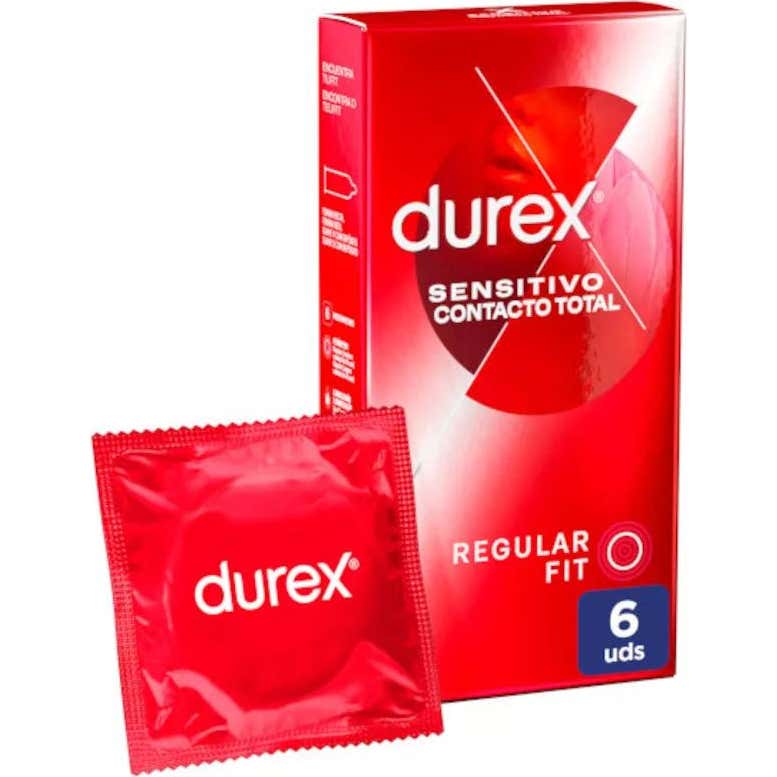 Durex Sensitivo Contacto Total Preservativos 6 uds