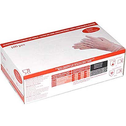 Wally Plastic Guantes de Vinilo Sin Polvo Talla M