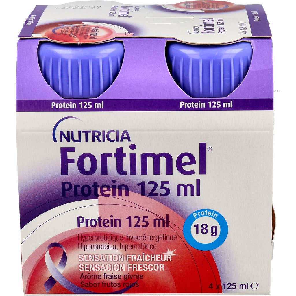 Fortimel Protein Sabor Frutos Rojos 4x125ml