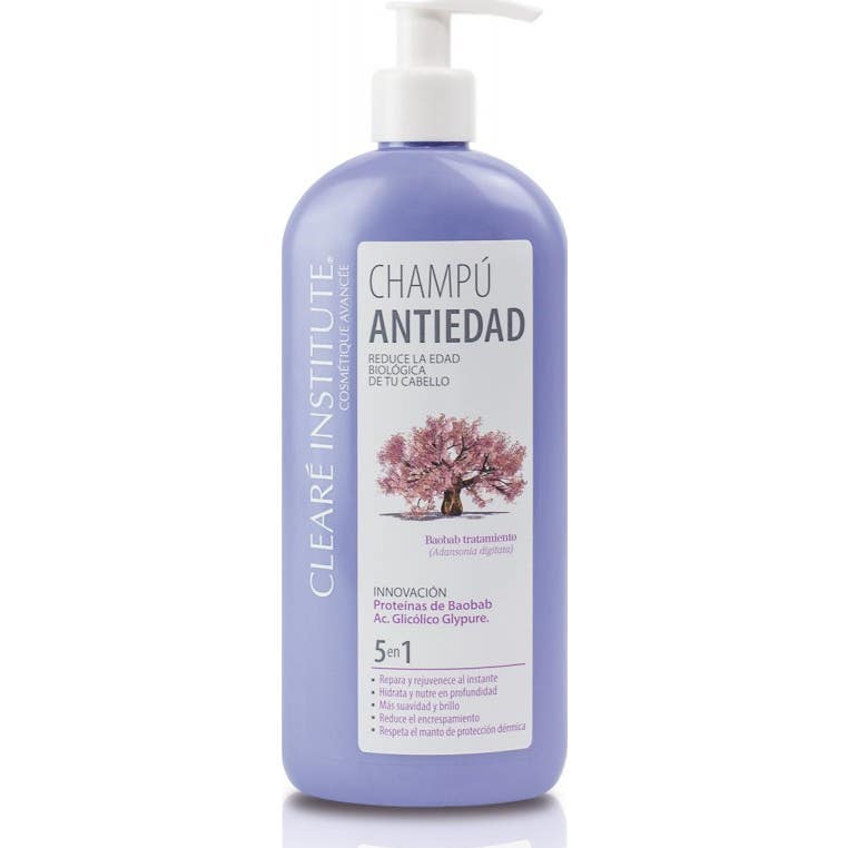 Cleare Institute 5 X Champú Antiedad 400 Ml - Imagen 3