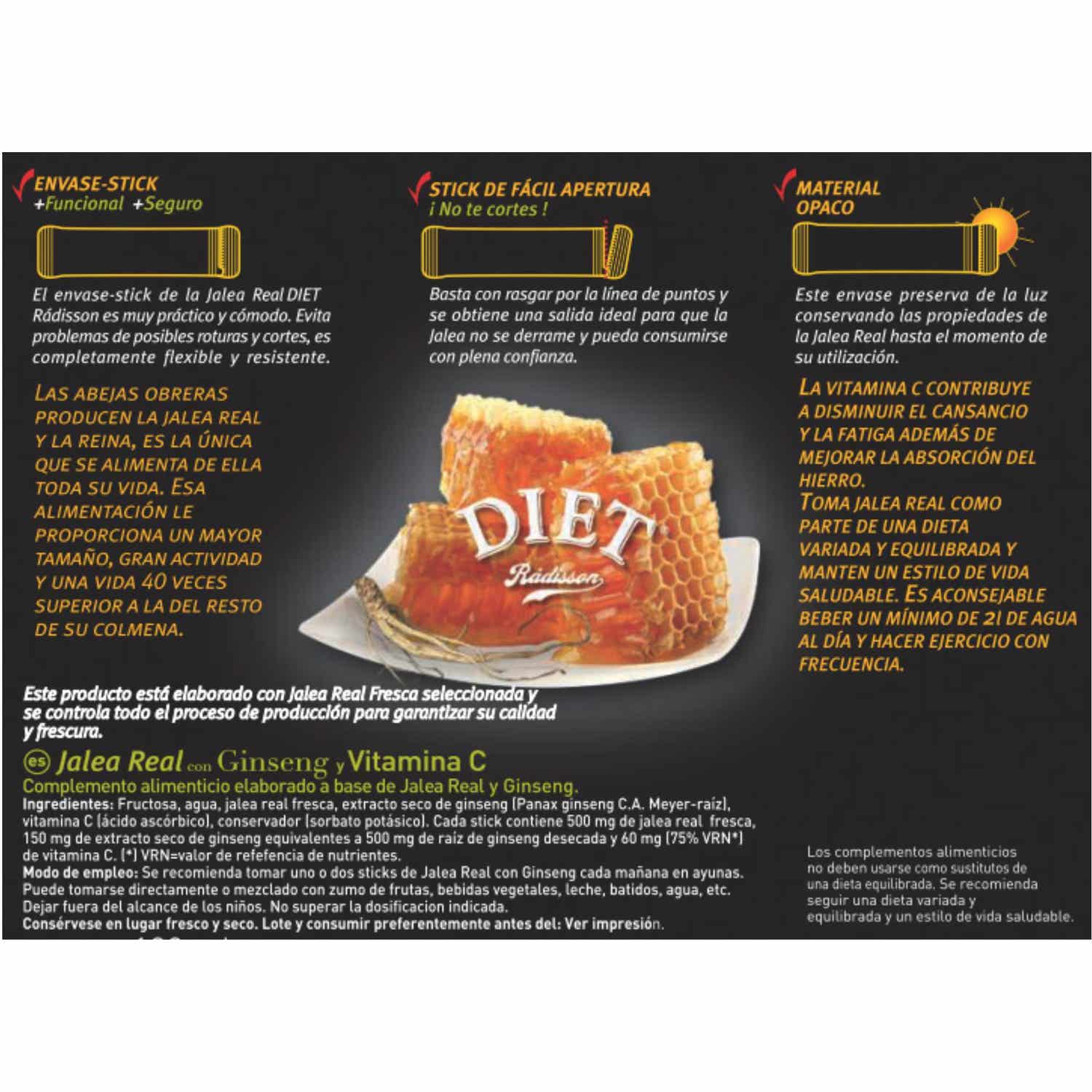 Diet-Radisson Jalea Real con Ginseng y Vitamina C 100ml