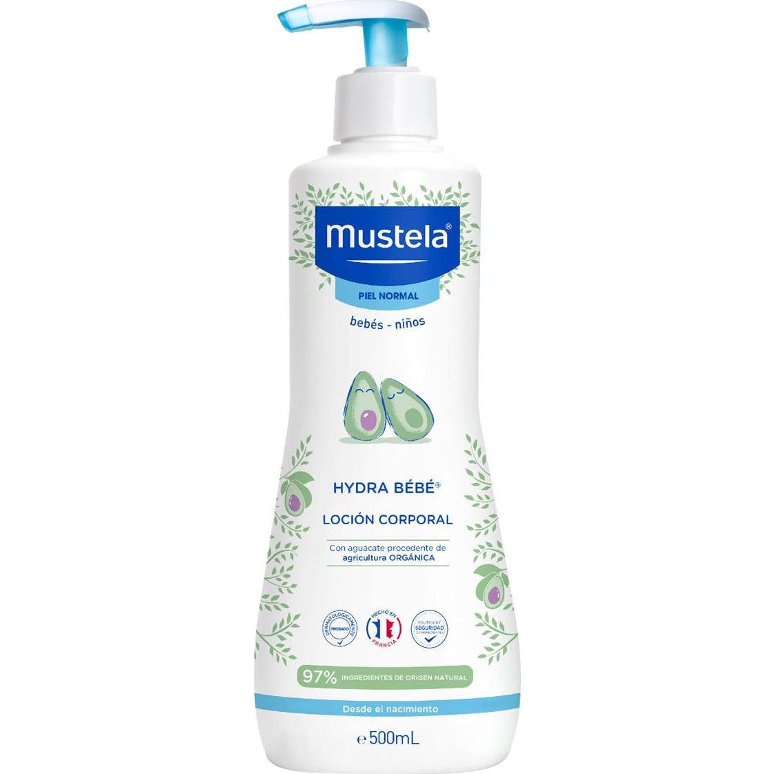 Mustela Hydra Bebé Leche Corporal Con Aguacate Bio 500ml