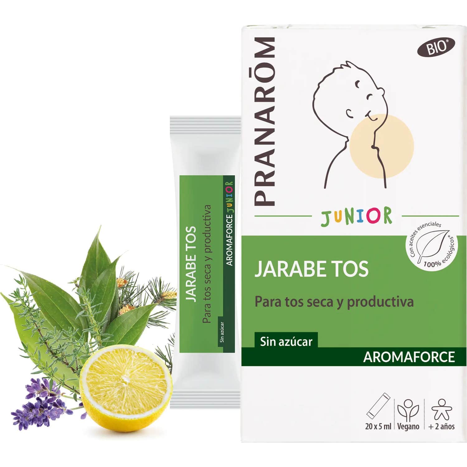 Pranarôm Aromaforce Junior Jarabe Tos BIO 20x5ml