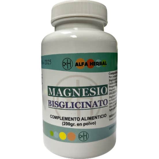 Alfa Herbal Magnesio Bisglicinato Polvo 200g