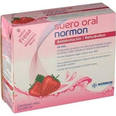 Normon Suero Oral Fresa 2x250ml