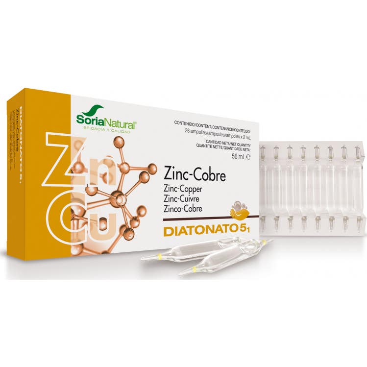 Soria Natural Hombre Zinc Cobre Diatonato 28 Amp Soria Nat