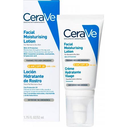 CeraVe® Loción Hidratante de Rostro SPF30 52ml