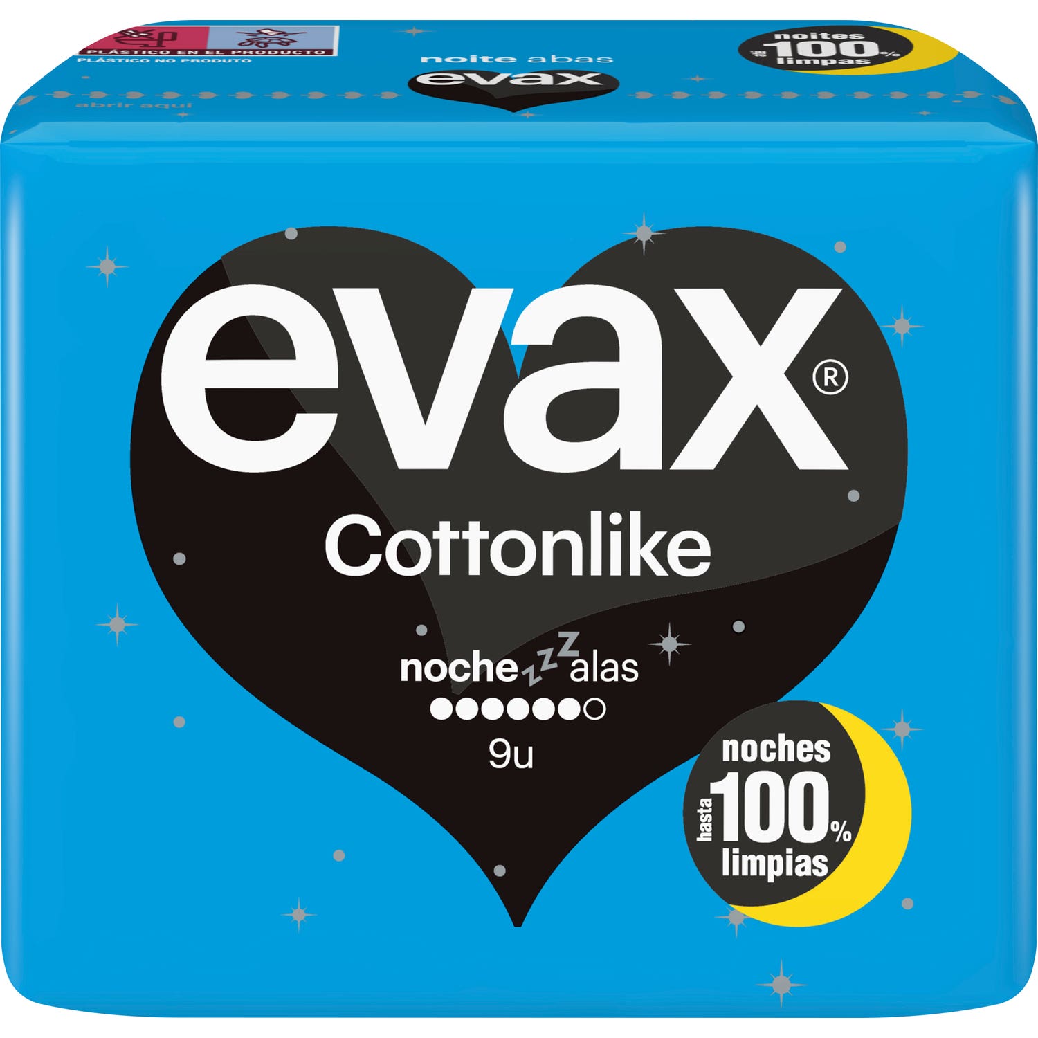 Evax Cottonlike Compresas Alas Noche 9uds