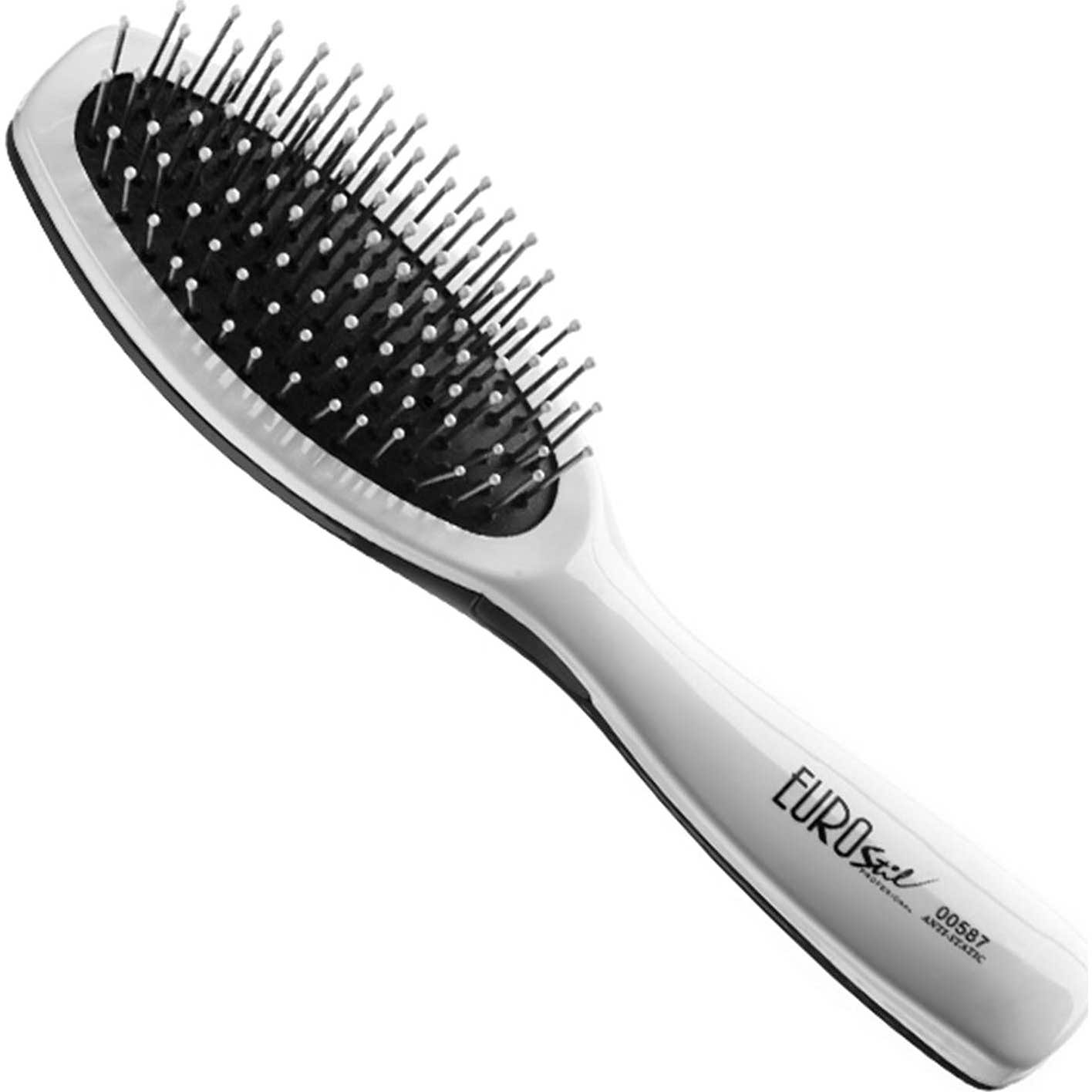 Eurostil Cepillo Fuelle Antiestático Goma Bicolor Pequeño