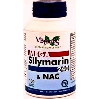 Vbyotics Mega Silymarin 240 & Glutatión 100 caps