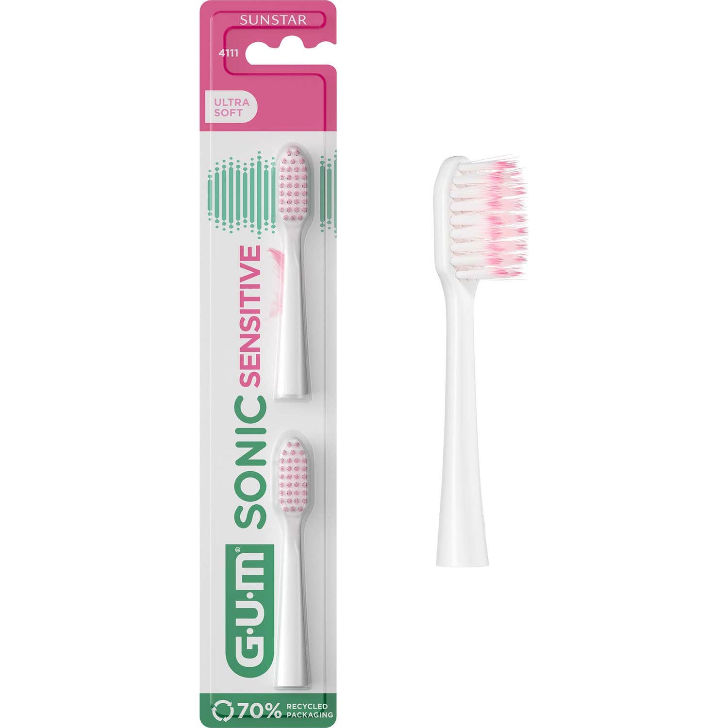Gum Brosse à Dents Sonic Sensitive Recharge 4111 2uds