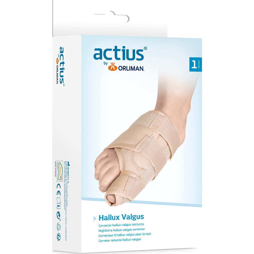 Actius Corrector Hallux-Valgus Nocturno ACP941 1 Unidad