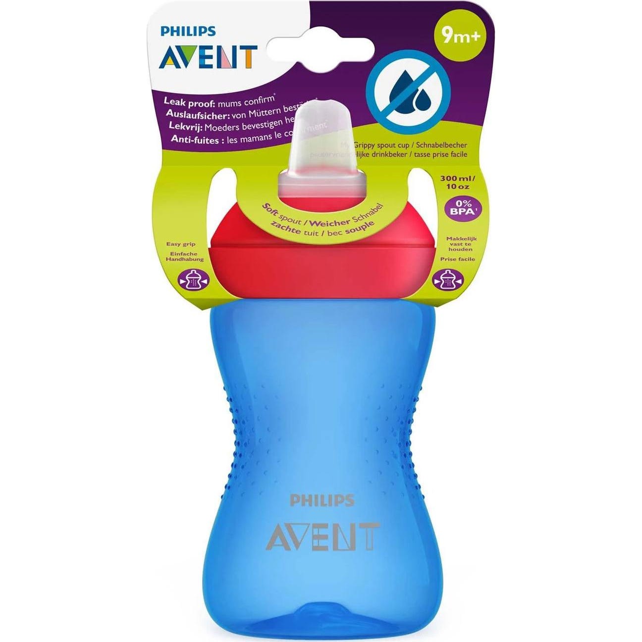 Avent Vaso con Boquilla Blanda Azul 300ml
