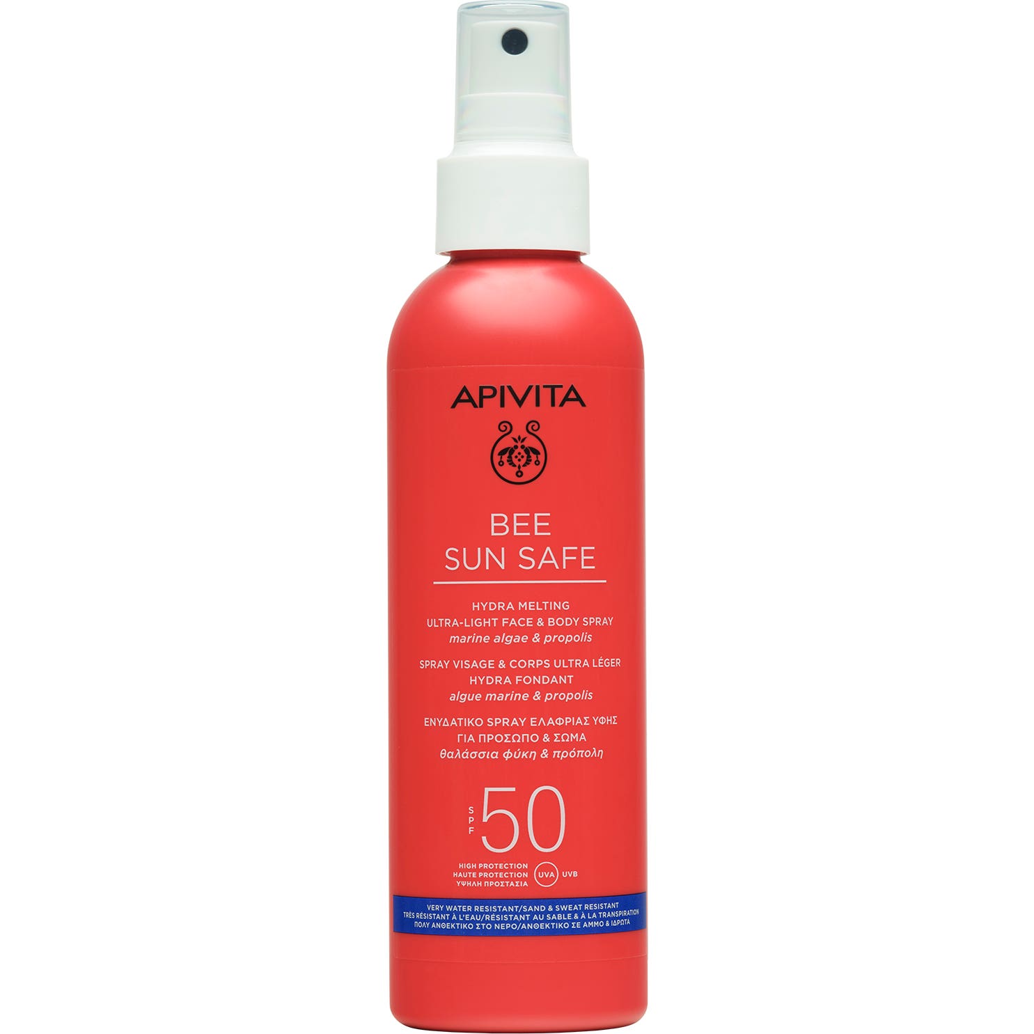 Apivita Bee Sun Safe Spray Hydra Melting Ultra Ligero Facial & Corporal SPF50 200ml