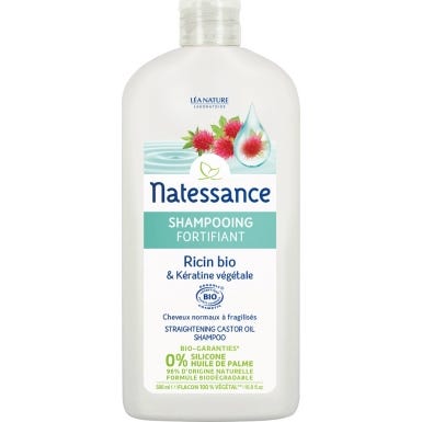 Natessance Champú Fortificante Ricino Queratina 500 ml