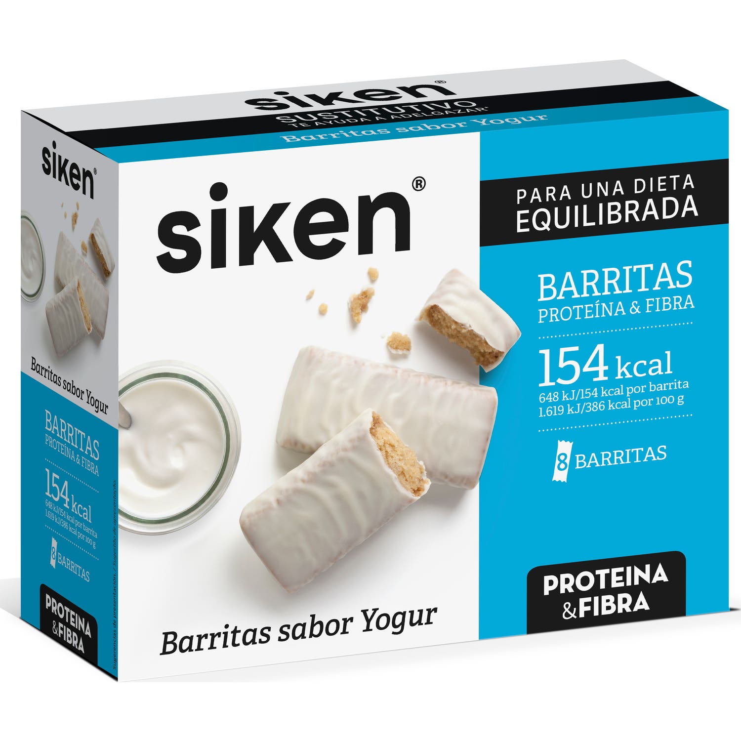 Siken Sustitutive Barrita Yogur 8 U