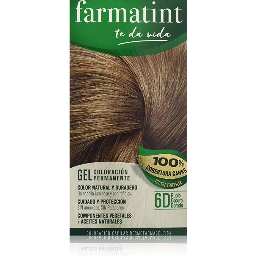 Farmatint Gel 6 D Rubio Oscuro Dorado 135 ml