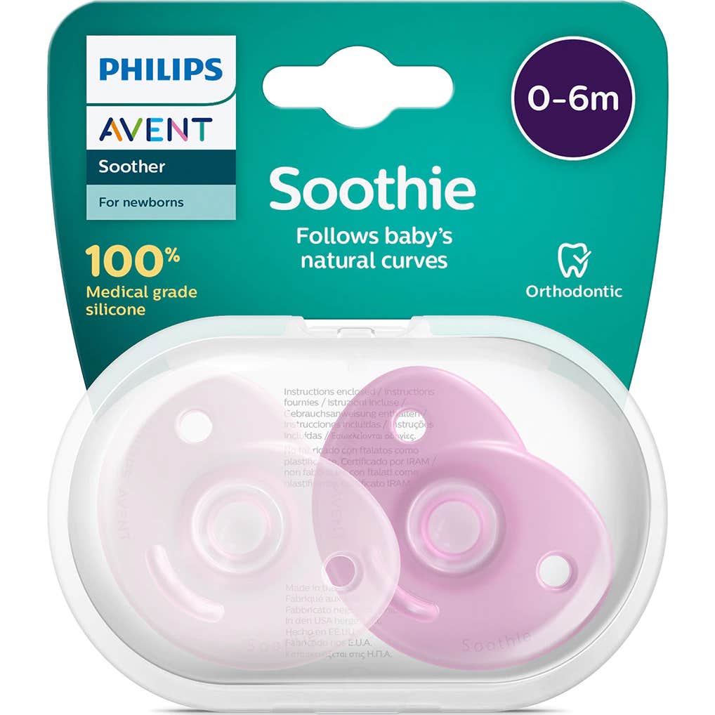 Avent Chupetes Soothie Niñas 0-6M 2uds