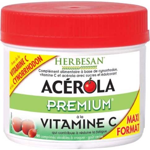 Herbesan Acerola Premium Maxi Pot 90 comp masticables