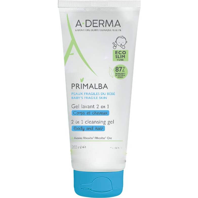 A-Derma Primalba Gel de Baño 2en1 Cuerpo y Cabello 200ml