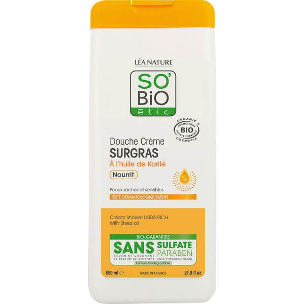 'So''BiO étic Douche Crème Surgrass au Beurre de Karité Bio 650 ml'