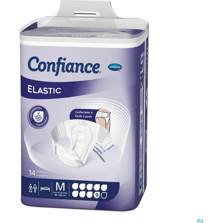 Confiance Elastic 9 Gouttes Taille M 14uds