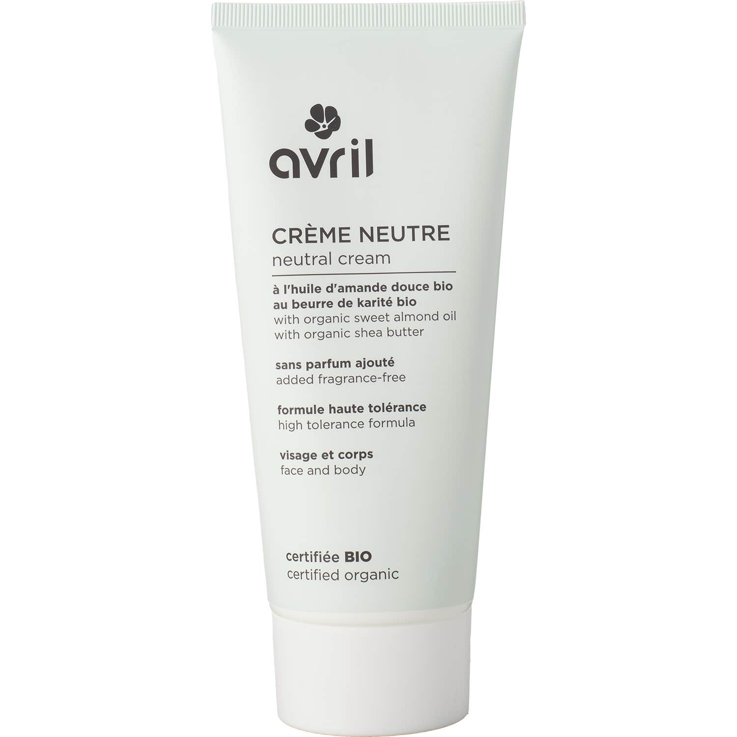 Avril Crème Neutre Bio 200ml