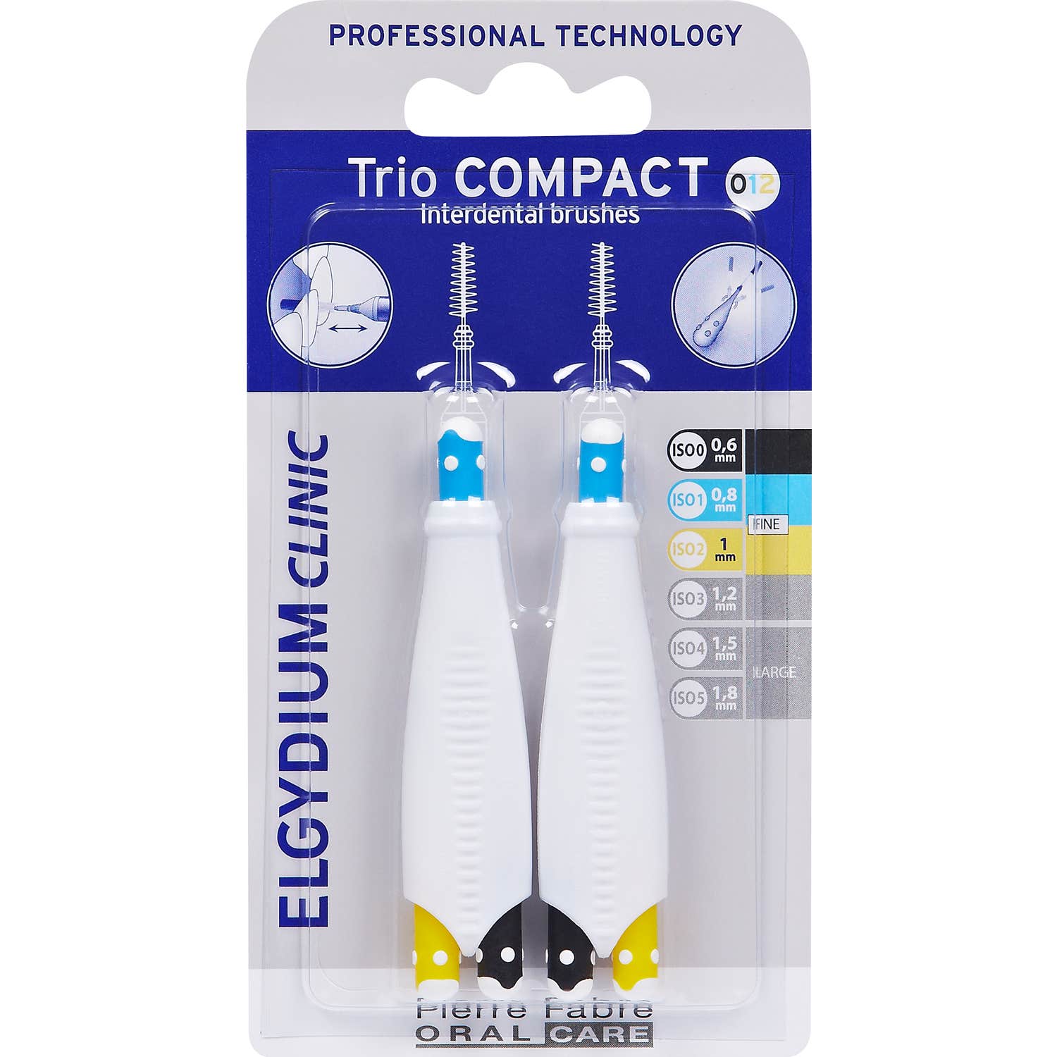 Elgydium Clinic Trio Compact Cepillos Interdentales 012 2uds