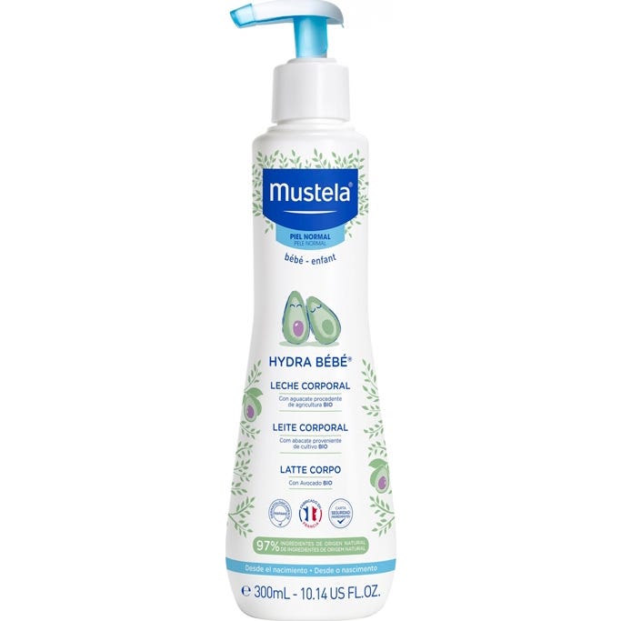 Mustela Hydra Bebé Leche Corporal con Aguacate BIO 300ml